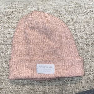Pink Adidas beanie - gold thread detail